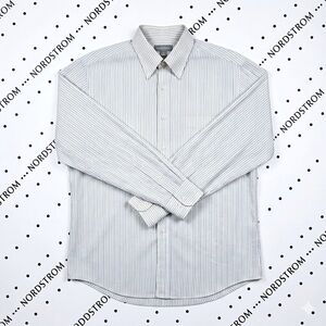 MEN'S - ​Nordstrom Smartcare Striped Dress Shirt | Classic Fit | 15.5 x 32